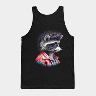 80s Raccoon With Mullet Tank Top